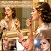 24 Pcs Vintage Handheld Mirrors for Makeup, Gold Embossed Floral