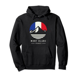 Mont Blanc France | Mont Blanc French Alps Pullover Hoodie, black