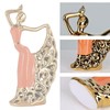 DOVDOV Abstract Ceramic Dancer Decorations, Orange and Gold Home Living