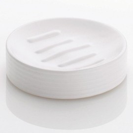 Kela 20800 Jabonera Groove Blanco