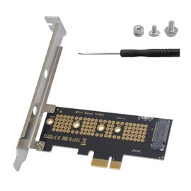 Poyiccot PCI-E M.2 NVMe Expansion Card, M.2 NVMe SSD to PCI-E 4.0 X1 Desktop SSD Adapter Card, M.2 NVMe to PCIe X1 Adapter Support 2230/2242/2260/2280 SSD of The M.2 NVME Protocol