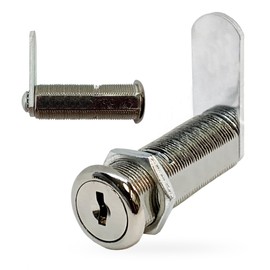 Olympus Lock 5-Disc Tumbler Cam Lock | Cascade Series 961 | 2” " Cylinder Length, Polished Nickel | Secure 5-Disc Tumbler Key System | Key Lock For Drawers, Cabinets, and Lockers