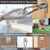 ZENGSUSU Stainless Steel Canine Hitch Secure Dog Leash Parking Indoor&Outdoor,