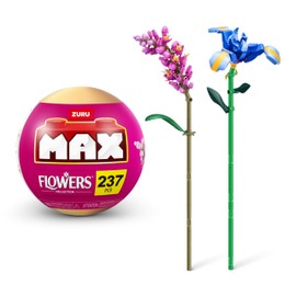 MAX Premium Flowers Building Bricks Collection (up to 243 pieces, 2 Flowers per capsule, 10 to collect). (Iris and Persicaria, 1 Capsule)