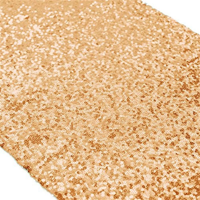 Time to Sparkle 12x108inch Glitter Sequin Table Runner Chair Sashes
