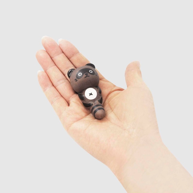 Skater CHO3-A Ceramic Chopsticks Rest Raccoon