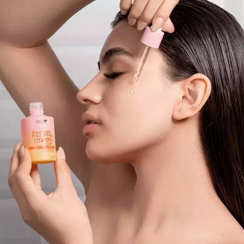 Pink Up Serum Vitamina C + Ácido Hialurónico + Gel