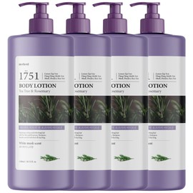 2+2 Margent Tea Tree & Rosemary Large Capacity Treatment 1500ml Conditioner Protein Hair Shampoo Rinse - Tea Tree Rosemary Body Lotion 1.5L / 2+2 메르헨트 티트리 앤 로즈마리 대용량 트리트먼트 1500ml 컨디셔너 단백질 헤어 샴푸린스 - 티트리 로즈마리 바디로션 1.5L X 4개