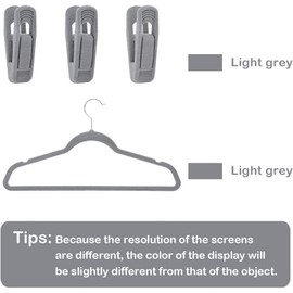 Trgowaul Velvet Hangers Clips, Pants Hangers Velvet Clips, Strong Finger Clips Perfect for Thin Velvet Hangers