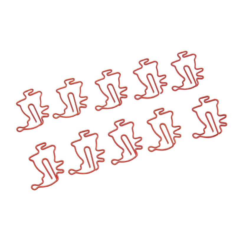 100pcs Santa Paper Clips Slip Resistance Cartoon Cute Lightweight Paperclips