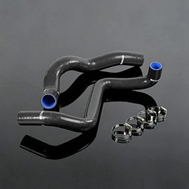 G-PLUS Silicone Radiator Hose + Clamps Kit Compatible with 2001-2004 Ford Mustang 3.8L V6 Red