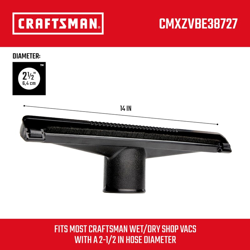 CRAFTSMAN CMXZVBE38727 2-1/2 in. Dry Nozzle Wet Dry Vac Attachment,