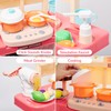 Prextex Plastic Pretend Play Kitchen Set - Multi-Color Kitchen Playset