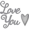 Spellbinders S1-024 Die D-Lites Love You Etched/Wafer Thin Dies