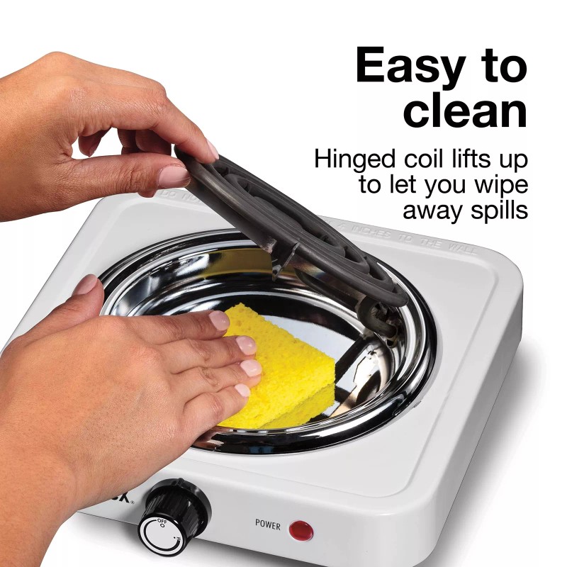 Proctor Silex Electric Stove Single Burner Cooktop Compact and Portable