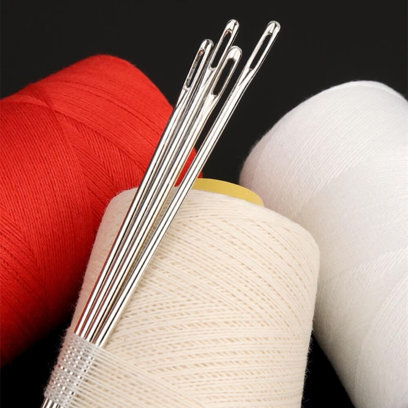 dophee 2 PCS Professional Big Eye Upholstery Needles 6" Long
