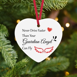 New Driver Gifts for Daughter Son Christmas Ornament for Teen Girls 16th Birthday Gift Graduation Party Gift Ceramic Ornament New Driver Ornament Drive Safe Christmas Tree Ornaments for Teens