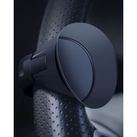 ALEBANA Steering Wheel Spinner (MADURO Listed Product), Easy to Drive, Compatible with Hiace Trucks, No Tools Required, Includes 2 Special Cushioning Materials (Black)