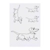 4 x 'Dachshund Dog' Temporary Tattoos - Water Resistant, Skin-Safe,