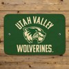 Utah Valley University Wolverines Logo Home Business Office Sign -
