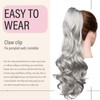 Dcbaboo Ponytail Hairpiece Braid Extension with Clip Wavy Long Ponytail