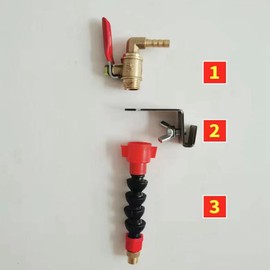 2X Dust Remover Water Sprayer System Nozzle Coolant Misting Dust-Proof for Marble Brick Tile Cutting Machine Grinder