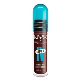 Tinta De Labios Hidratante Lip Iv De Nyx Professional Makeup Mocha Me Wet