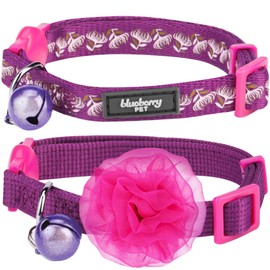 Blueberry Pet 3 Patterns The Power of All in One Breakaway Cat Collars, with Personalization Options