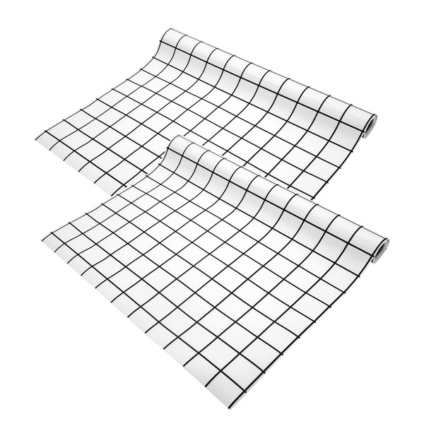 POTTIIS Shelf Liner Non-Adhesive EVA Cabinet-Drawer-Liners - 2 Roll Waterproof