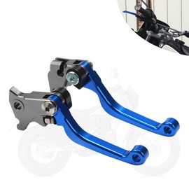 BAOUFF Dirt Bike Clutch Brake Lever,CNC Billet Pivot Foldable Levers for TW200/TW225 01-23/XT250 08-23/SEROW 225/250 86-20/WR250R 08-20/WR250X 08-17/XT250X 06-17 - Blue