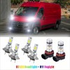 Unbranded LED Headlight Fog Light Bulbs Combo For RAM ProMaster