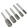 Double Cut Carbide Burrs Rotary Files Set 6mm Shank for