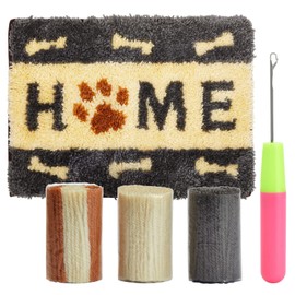 Dog Latch Rug Hooking Kits for Adults, Kids, Beginners, DIY Crafts (20 x 15 in)