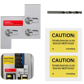 QYZZRS Generator Interlock Kit Compatible with General Electric GE 150 or 200 amp Main Breaker,1 1/4 Inch Spacing Between Main and Branch Breaker,Professional and Interlock Kit