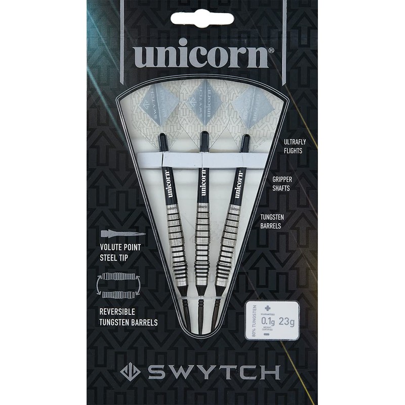 Unicorn Steel Tip Darts Set | Swytch | 80% Natural