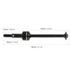 RC Drive Shaft, 2 Pieces Black Metal CVD Transmission Shafts