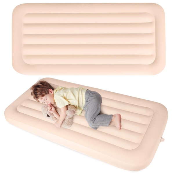 Geetery 2 Pcs Kids Air Mattress Toddler Inflatable Sleepover Airbed