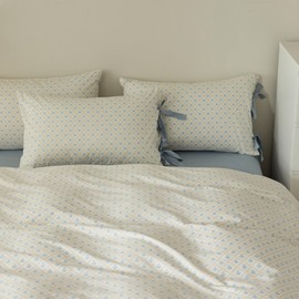 STACYPIK Blue Floral Duvet Cover Set Botanical Twin Size Bedding Set Breathable Vintage Comforter Cover Set Easy Care,Soft Quilt Cover Duvet Cover Set with Zipper Ties-1 Duvet Cover+2 Pillow Shams