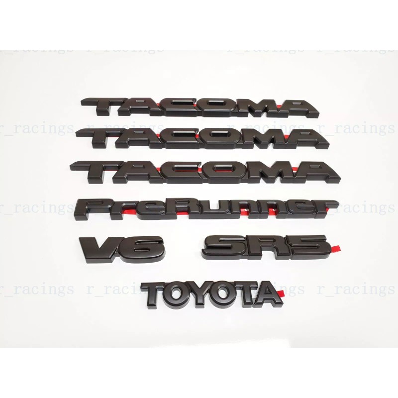 SPEED 7PCS Kit Overlay Blackout Fit For Tacoma Prerunner V6