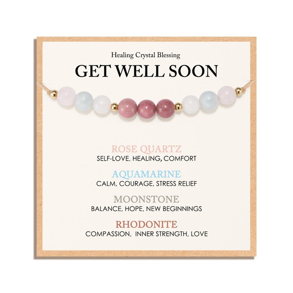 HGDEER Get Well Soon Gifts for Women, Healing Crystals Stones