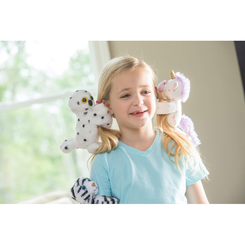 Wild Republic 19547 Republic 21434 Huggers Schnapparmband Kuscheltier, Plüschtier, Schneeeule,