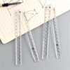 Clear Acrylic Folding Ruler Straight Ruler for Student Teachers, Math