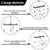 AccEncyc Black Peg Locks Plastic Pegboard Hook Locks Pegboard Display
