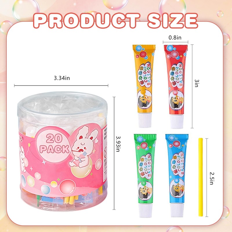 LM.XDBQ 40Pcs Blow Plastic Bubbles Plastic Bubbles Toys Large Bubble