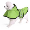 Dog Raincoat Polyester Pet Rain Cape Jacket Reflective Stripe Waterproof