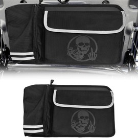 KZMPMT Trunk Lid Organizer Fits For Tri Glide Freewheeler Trike Models Trunk Travel-Paks Door Organizer Travelling Storage 2009-2024