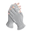 GSAFEME Cotton Gloves Eczema - Fingerless Touchscreen Moisturizing Gloves for
