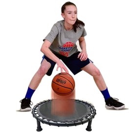 Silent Basketball Training mat Basketball Training Rebounder, Mini Trampoline for Ball Control and Dribbling Practice