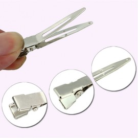 Strong Spring Hair Clip & Pin Set - Mini Metal Fixing Clamps for Styling 3.5cm x 4.5cm 100ea