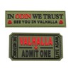 in Odin We Trust Ticket to Valhalla Admit One Patch